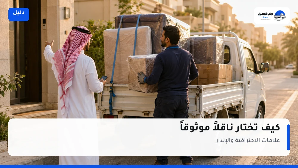 كيف تختار ناقلاً موثوقاً في جدة